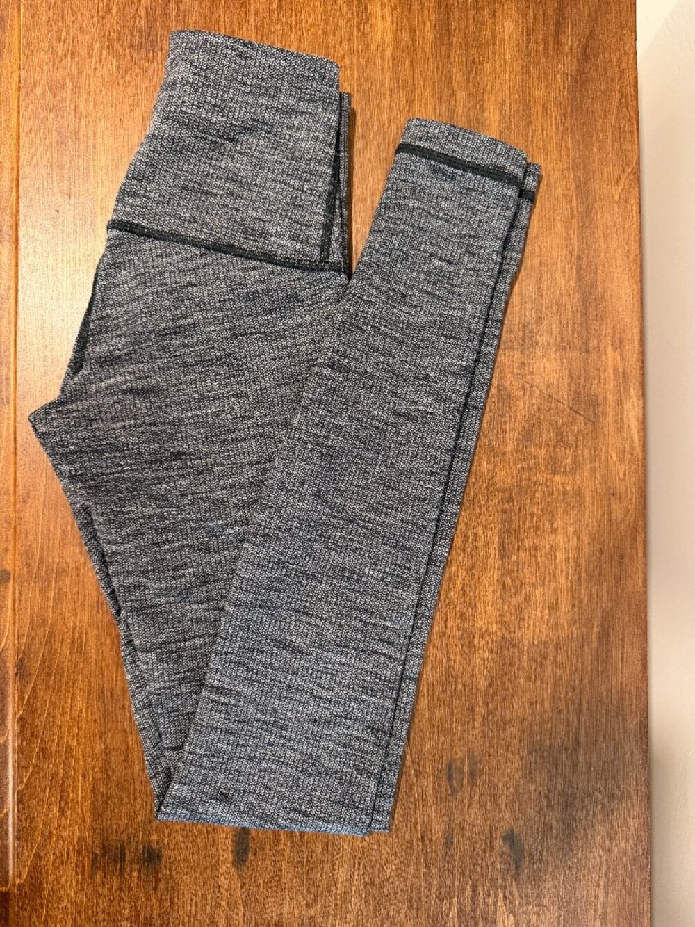 Lululemon High Rise 31"" Leggings *Heathered Herringbone Black White *Size 2
